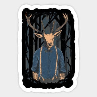 human deer hybrid Sticker